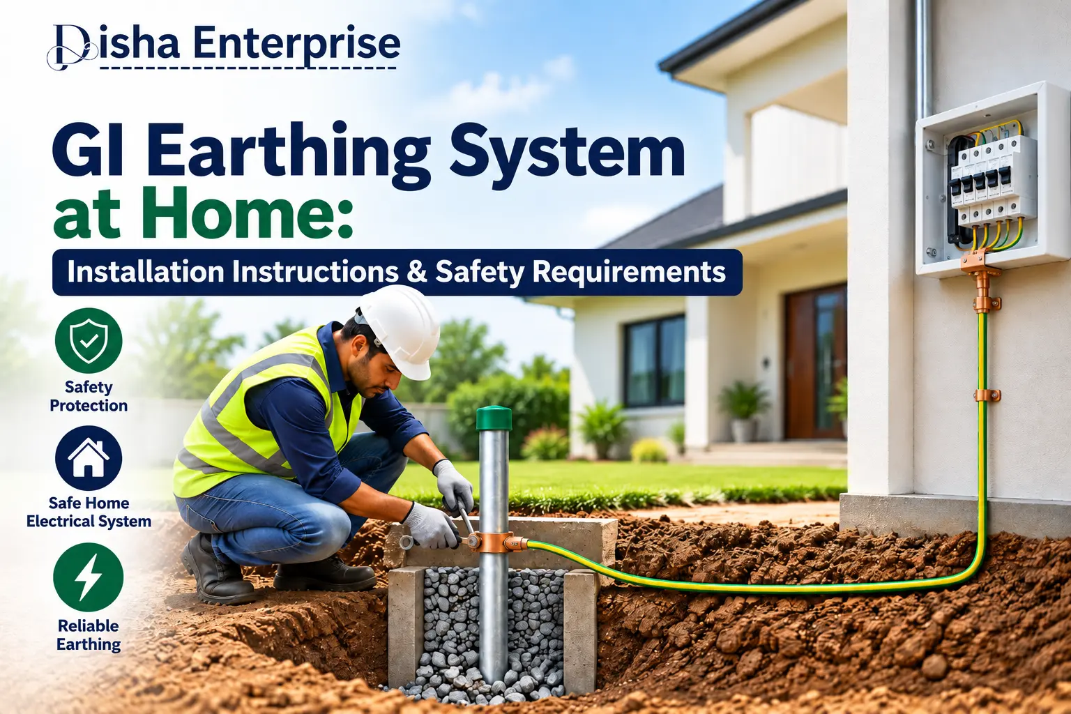 GI Earthing System at Home: Installation Instructions & Safety Requirements